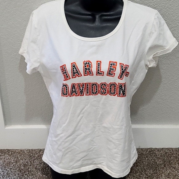 Harley Davidson Rhinestone T Shirt - Picture 1 of 3